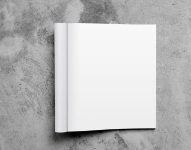 Beyaz arka plan üzerinde izole boş açık dergi