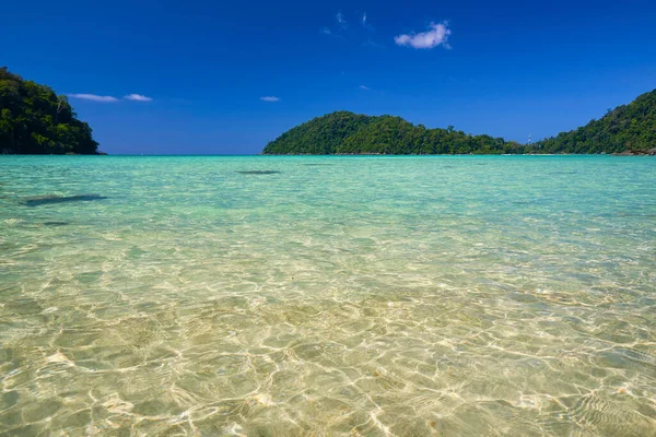 Scena Bellissimo Mare Cristallino Cielo Blu Parco Nazionale Dell Isola — Foto Stock