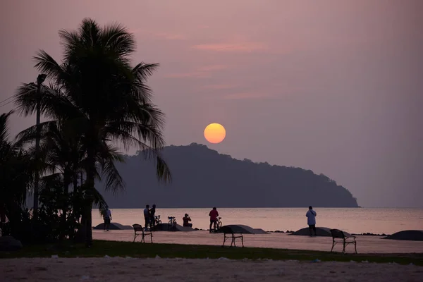 Phuket Thailandia Aprile 2021 Alba Parco Pubblico Saphanhin — Foto Stock