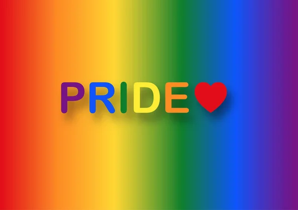 Trotse Maand Vector Illustratie Regenboog Achtergrond Lesbisch Lesbisch Bisexueel Transseksueel — Stockvector