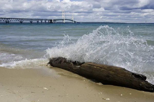 Ponte Mackinac em Michigan — Fotografia de Stock