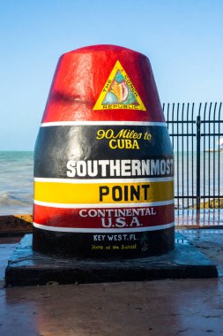 Key West, Florida 'nın en güney noktası.