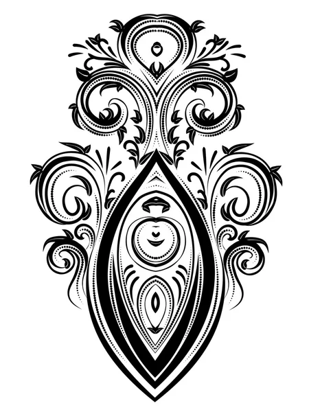 Decoratieve bloemen ornament — Stockvector