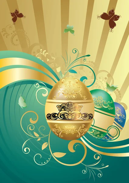 Decorative Easter Background — Stock Vector