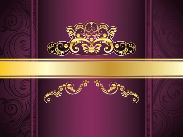 Фіолетовому фоні декоративні — стоковий вектор