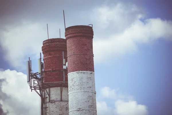 Industrieschornstein — Stockfoto