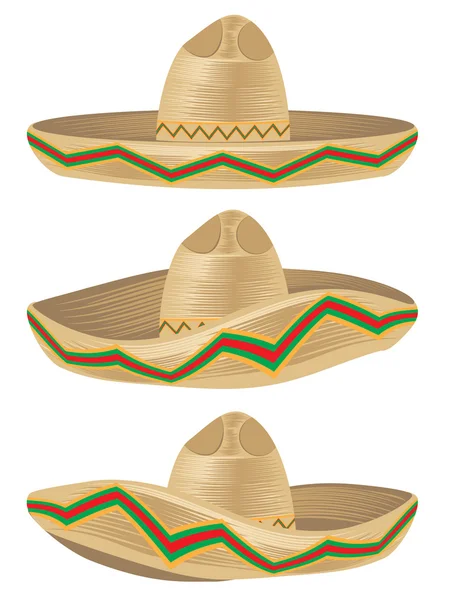 Sombrero mexicano sombrero — Archivo Imágenes Vectoriales