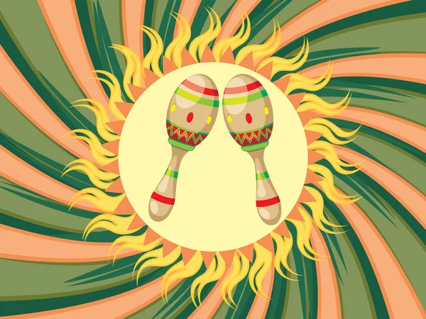 Par de maracas — Vector de stock