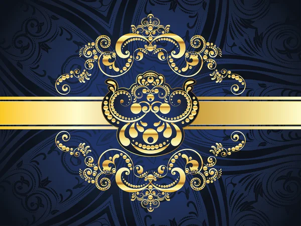 Sfondo decorativo blu — Vettoriale Stock