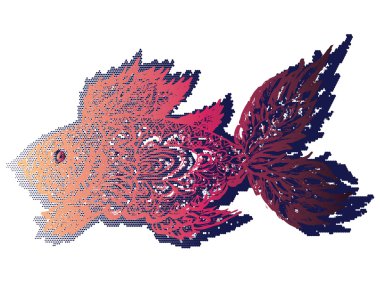 Balık Grunge Lineart