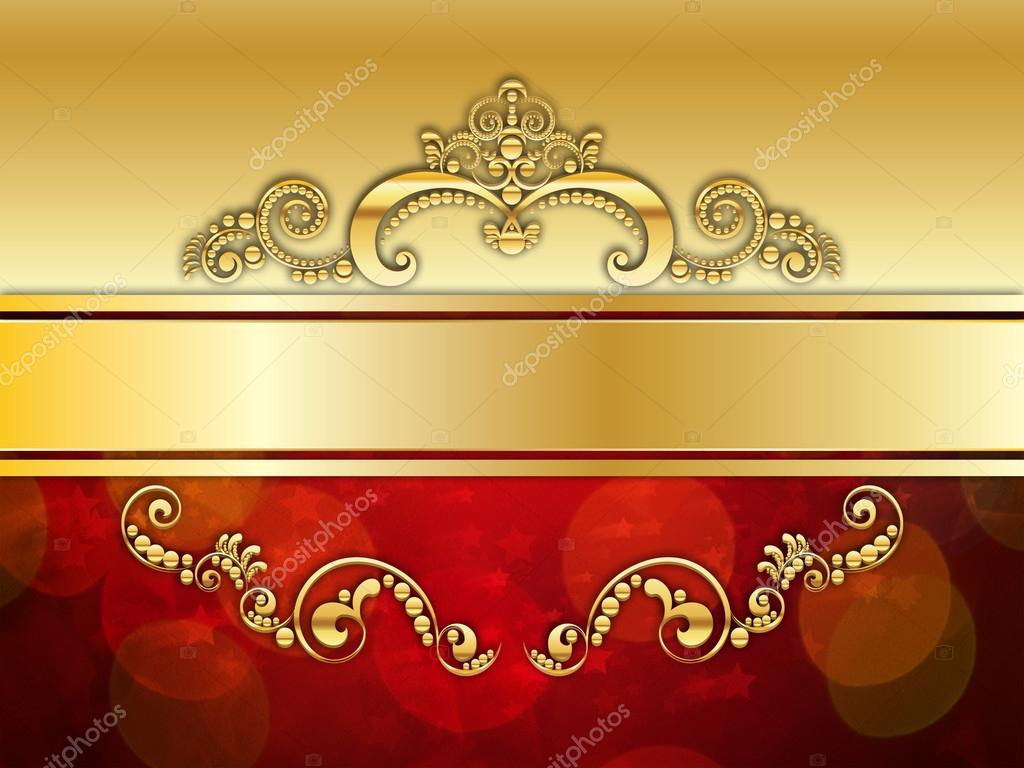 gold and red vintage background