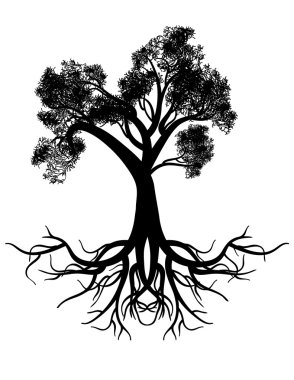 stilize ağaç siluet