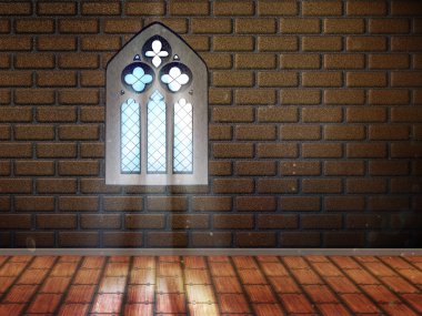 Oda ile Gotik pencere