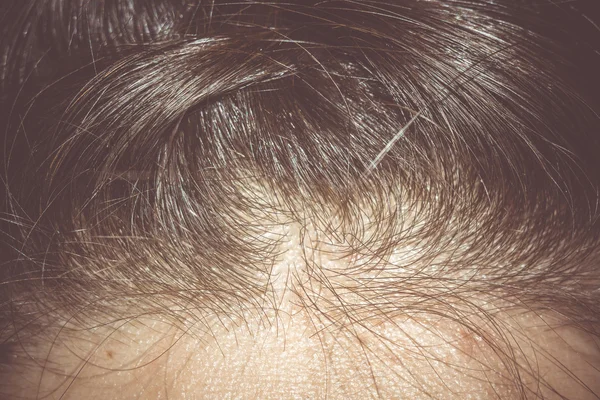 Macro cheveux tressés — Photo