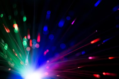 Renkli Bokeh ışık efekti