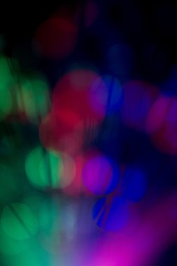 Renkli Bokeh ışık efekti