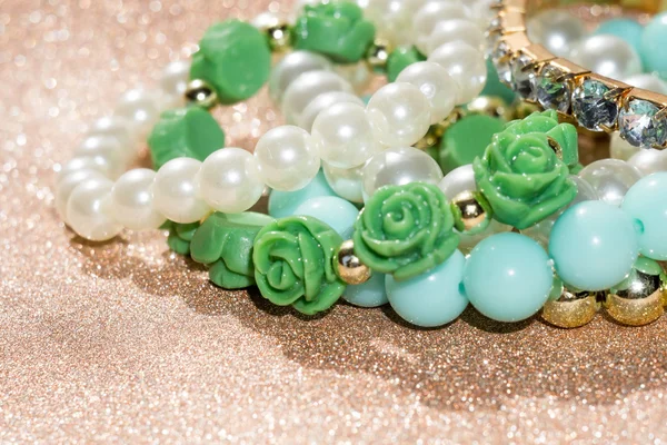 Mode perles bleues Bracelets — Photo