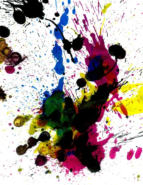 Colorful Paint Drips — Stock Photo, Image