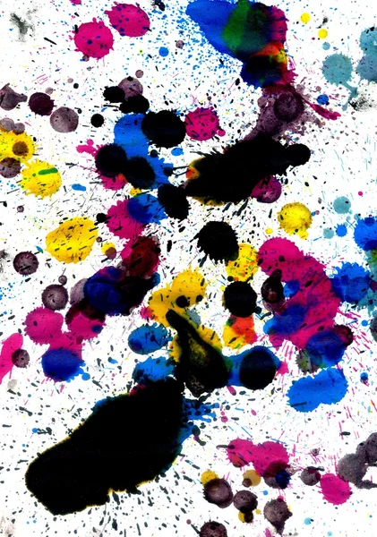 Coloridos goteos de pintura — Foto de Stock