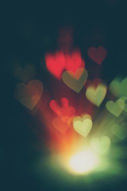 Renkli Heartshaped Bokeh