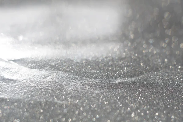 Cinza Glitter textura macro — Fotografia de Stock