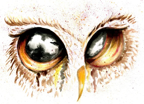 Owl Eye Art — Stock Photo, Image