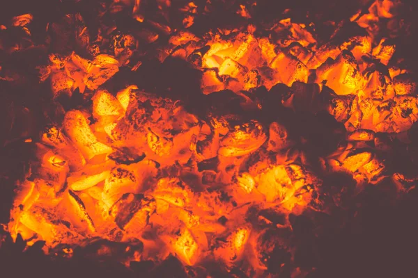İçin için yanan kül makro — Stok fotoğraf