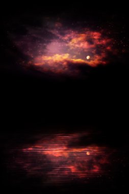 Gece gökyüzü ve nehir