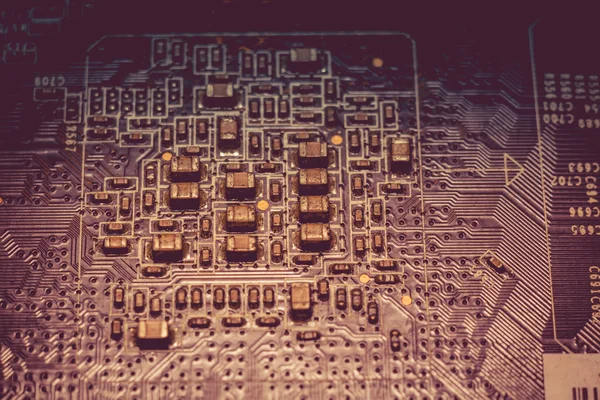Carte de circuit noir Macro — Photo
