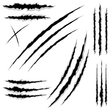 Grunge kedi tırmalamak