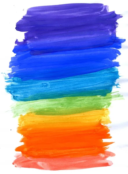 Pintura de guache multicolor — Fotografia de Stock