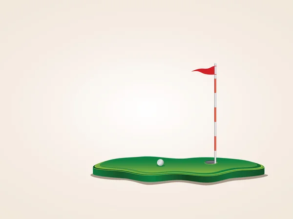 Поле для гольфу — стоковий вектор