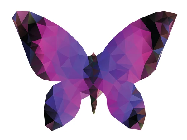 Papillon polygonal — Image vectorielle