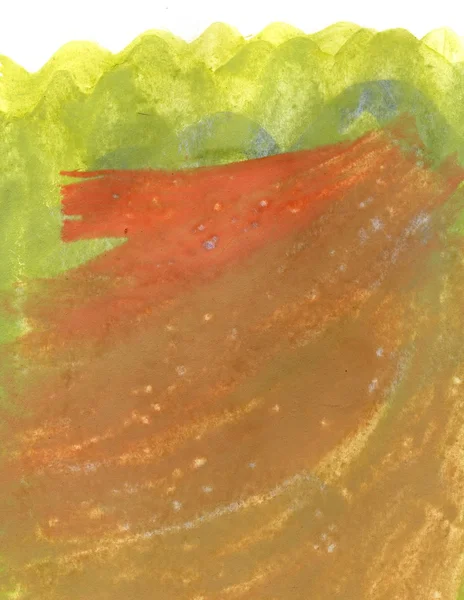 Zielony i pomarańczowy tekstura malowane — Zdjęcie stockowe