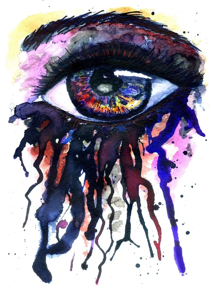 Watercolor Eye — Stock Photo, Image