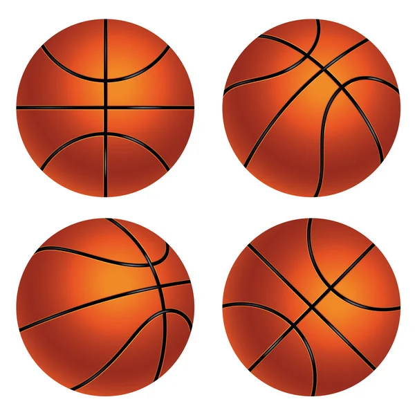 Pelota de baloncesto — Vector de stock