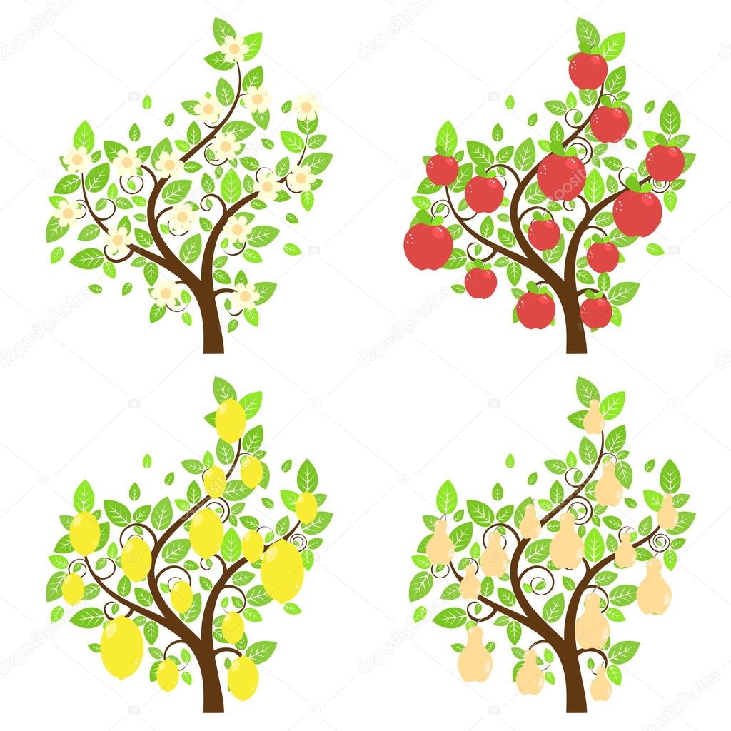 Stylized Fruit Trees