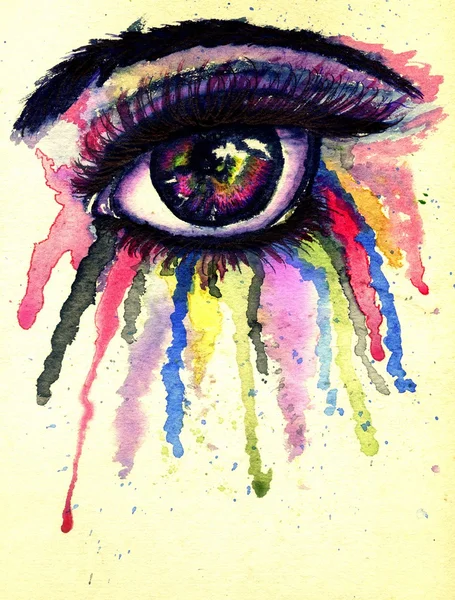 Watercolor Eye — Stock Photo, Image