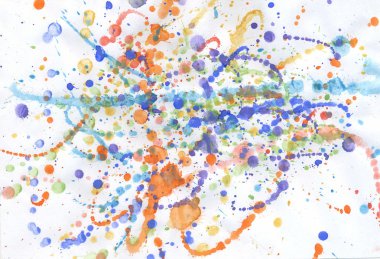 çok renkli guaj boya