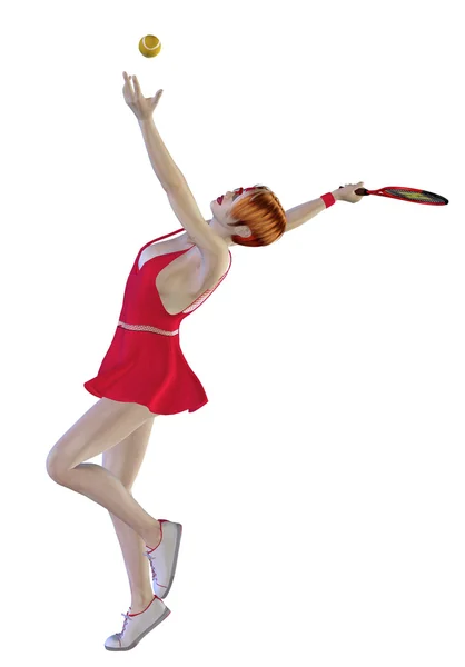 Professionele tennisspeelster — Stockfoto