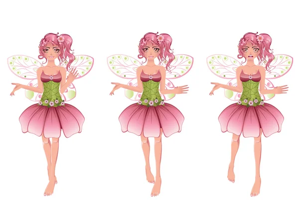 Floral fairy — Stockvector