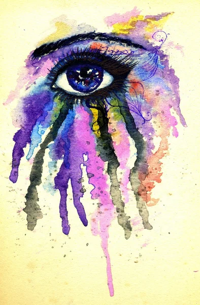 Watercolor Eye — Stock Photo, Image