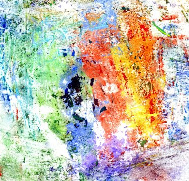 çok renkli guaj boya