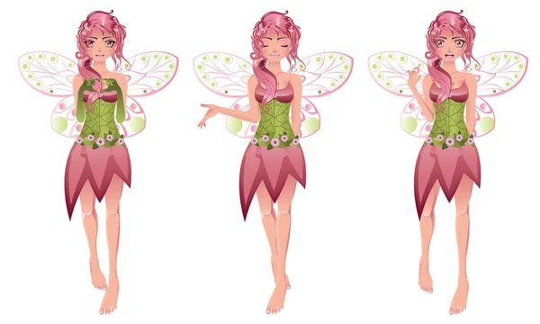 Floral Fairy — Stock Vector