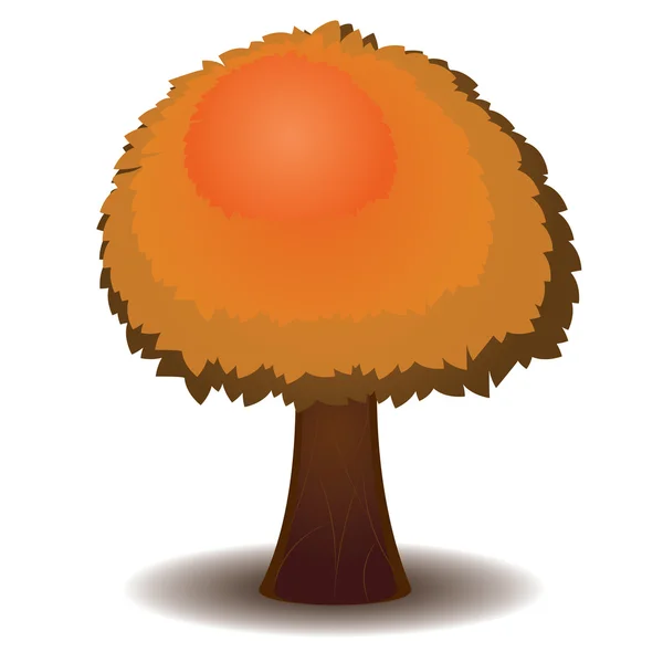 Árbol de otoño estilizado — Vector de stock