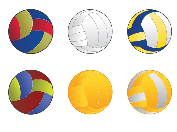 Bolas de voleibol — Archivo Imágenes Vectoriales