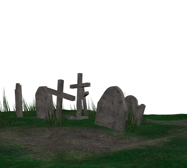 3D Cemetery — Stock Photo, Image