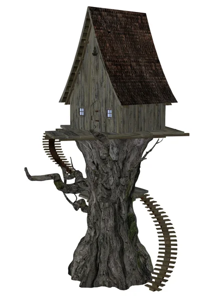 Maison de sorcière sur arbre — Photo