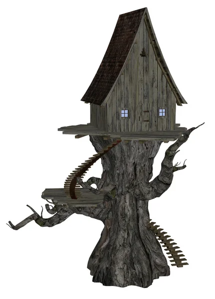 Witch House on Tree — Stock Photo, Image