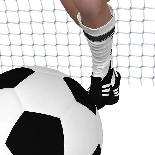 Fotbal dívka nohy — Stock fotografie